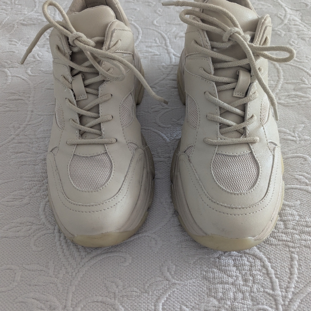 Steve Madden Cream High-Top Sneakers